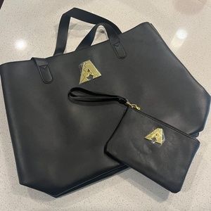 MLB Arizona Diamondbacks Black and Gold Tote and Coin Purse Set